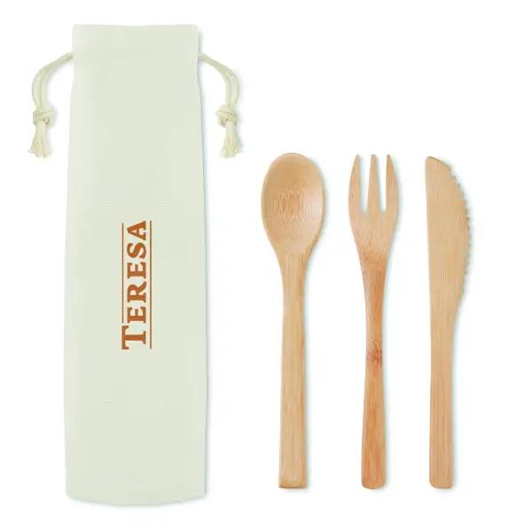 Set posate in bamboo - SETBOO - Immagine 3