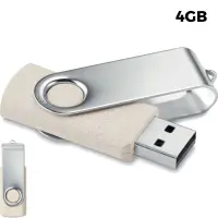 USB 4GB Flash Drive Promozionale - Twister Paglia