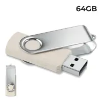 USB 64GB Flash Drive Pubblicitaria - Twister Paglia