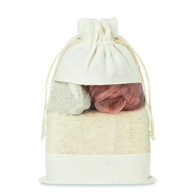 Set bagno in pouch di cotone - CUIDA SET