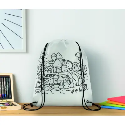 Sacca da colorare in non woven  - CARRYDRAW - Immagine 4