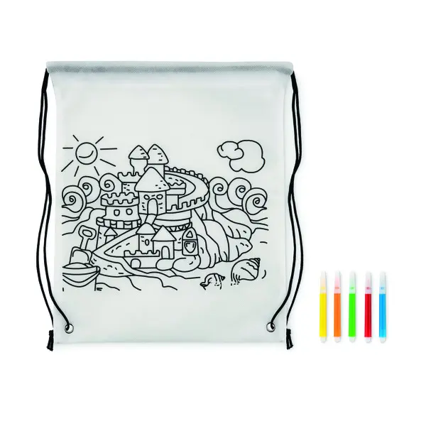 Sacca da colorare in non woven  - CARRYDRAW - Immagine 3