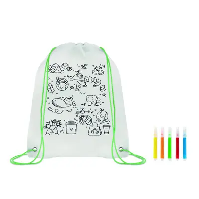 Sacca da colorare in non woven  - CARRYDRAW - Immagine 5