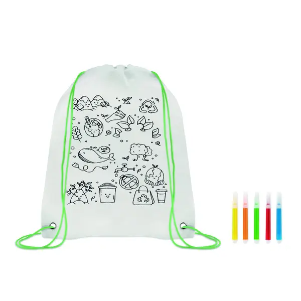 Sacca da colorare in non woven  - CARRYDRAW - Immagine 5