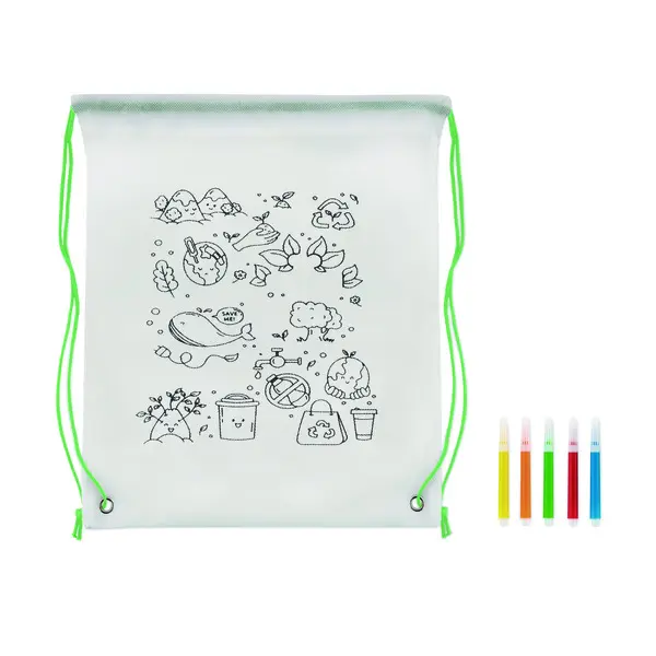 Sacca da colorare in non woven  - CARRYDRAW - Immagine 6