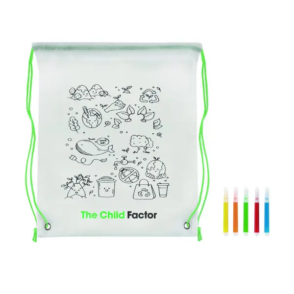 Sacca da colorare in non woven  - CARRYDRAW - Immagine 9