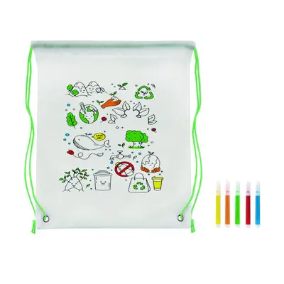 Sacca da colorare in non woven  - CARRYDRAW - Immagine 8