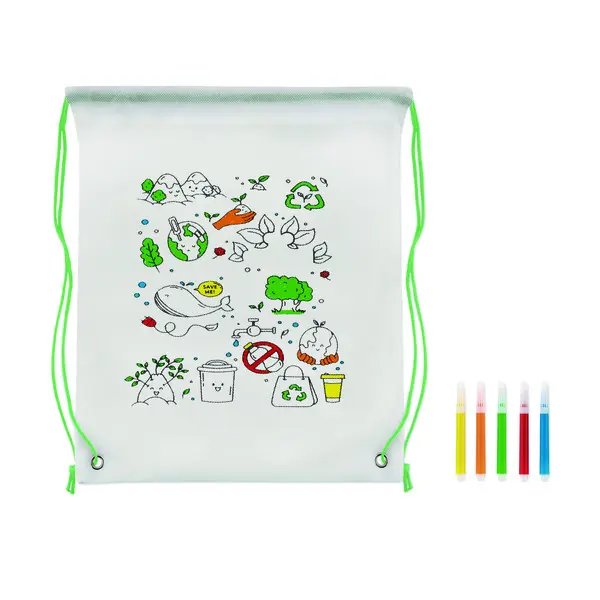 Sacca da colorare in non woven  - CARRYDRAW - Immagine 8