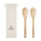 Set utensili insalata MAYEN SET bamboo personalizzato - Anteprima 2