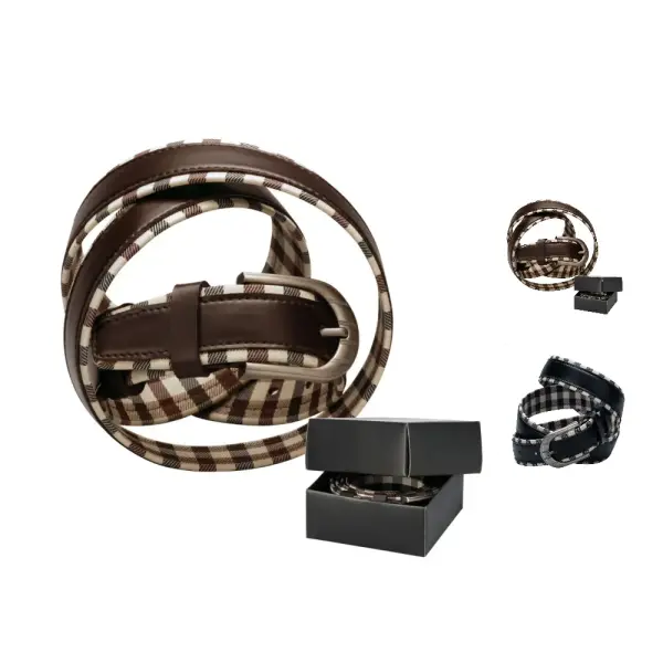 Cintura unisex TOUS in pelle con clip in metallo personalizzata - Immagine 1