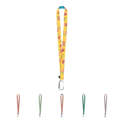 Lanyard XL - Grande moschettone in alluminio e stampa su 2 lati