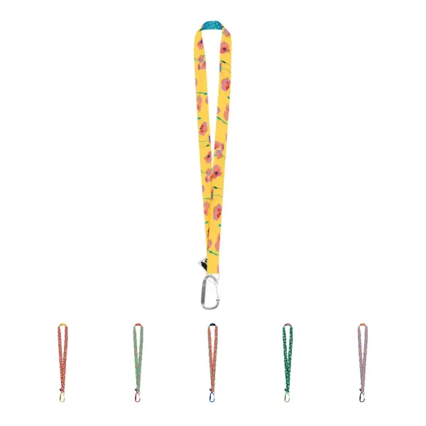 Lanyard XL - Grande moschettone in alluminio e stampa su 2 lati - Immagine 1