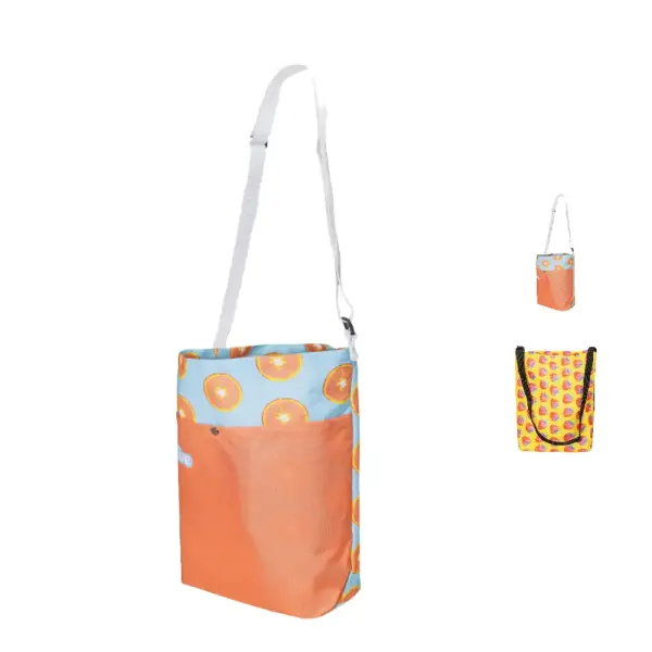 Borsa a tracolla SUBOBAG SHOULDER 600D in RPET personalizzata - Immagine 3