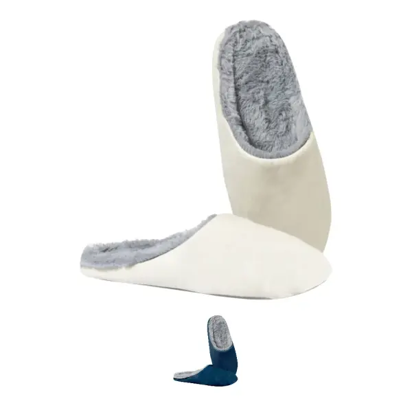 Pantofole unisex GIMMER in cotone, logo promozionale - Immagine 1
