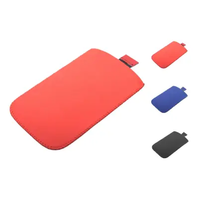 Custodia per cellulare MOMO in microfibra personalizzabile con logo