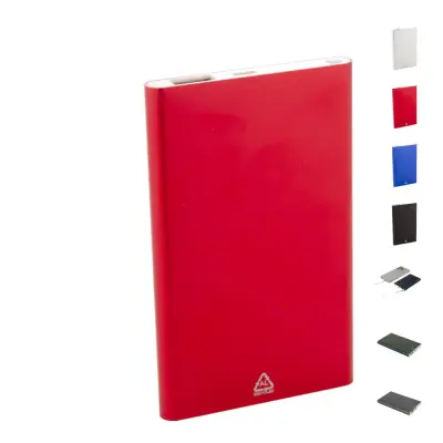 Powerbank 4000 mAh RALUFOUR in alluminio riciclato personalizzabile - Immagine 1