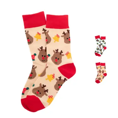 Calze natalizie SOKKEX cotone, elastan personalizzate con logo