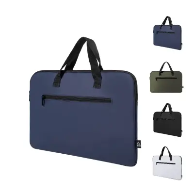 Borsa porta computer PUBBUK in RPU riciclata personalizzabile - Immagine 1