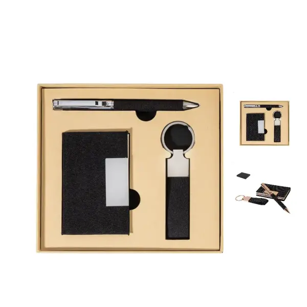 Porta biglietti da visita NEGOTUS set regalo in metallo - Immagine 1