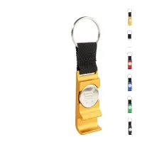 Portachiavi apribottiglie OPENCART con moneta carrello in acciaio