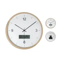 Orologio da parete TEMPORA con calendario e termometro