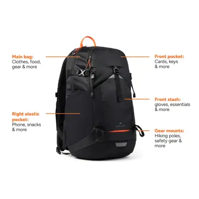 Zaino Nordic Drift Trail 24L RCS in rPET personalizzabile
