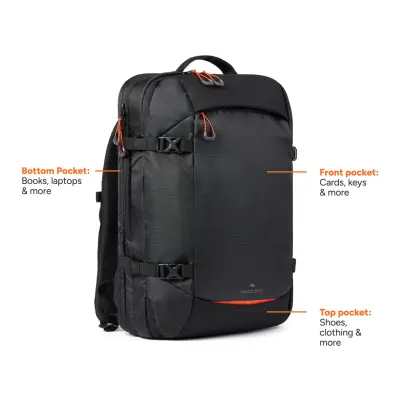 Zaino nordic drift traveling RCS 25L in rPET con stampa - Immagine 2