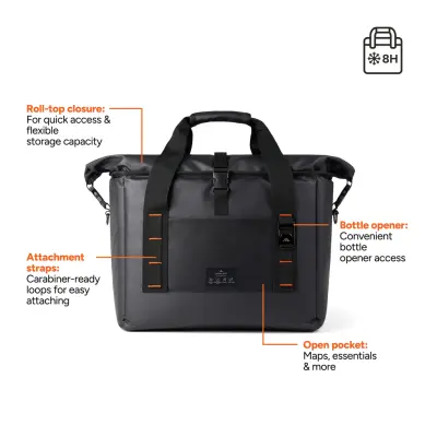 Borsa termica NORDIC DRIFT 22L, RCS con stampa - Immagine 6