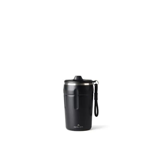 Tazza termica richiudibile NORDIC DRIFT TRIAL con stampa 350ml RCS - Immagine 1