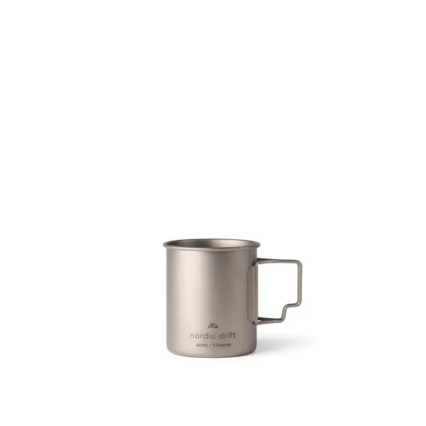 Tazza in titanio NORDIC DRIFT TRAIL 450ml con stampa del tuo logo - Immagine 1