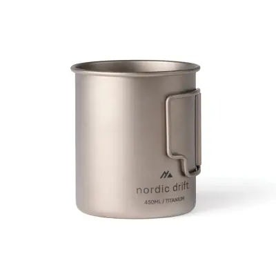 Tazza in titanio NORDIC DRIFT TRAIL 450ml con stampa del tuo logo - Immagine 5