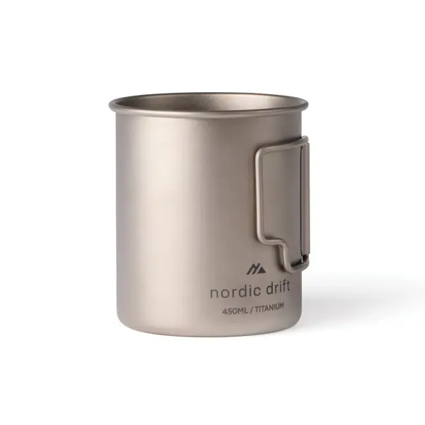 Tazza in titanio NORDIC DRIFT TRAIL 450ml con stampa del tuo logo - Immagine 5