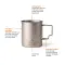Tazza in titanio NORDIC DRIFT TRAIL 450ml con stampa del tuo logo - Anteprima 2