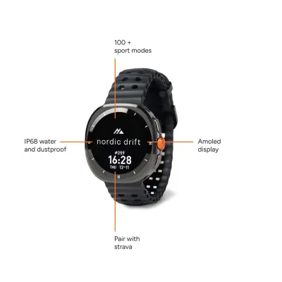 Activity tracker NORDIC DRIFT TITAN AMOLED, IP68 autonomia 7gg - Immagine 2