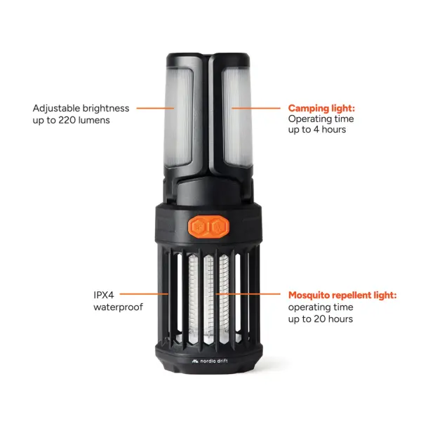 Luce portatile anti zanzare NORDIC DRIFT TITAN 220 lm - Immagine 2