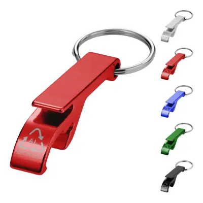 Portachiavi con apribottiglie e apriscatole in - Immagine 1