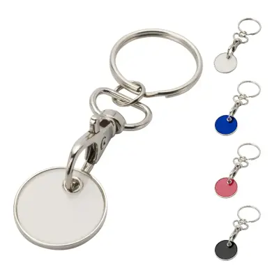 Rory keyring with trolley coin