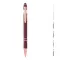 Penna a sfera con finitura oro rosa Nanna refill nero - Anteprima 1