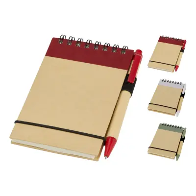 Taccuino riciclato formato A7 con penna Zuse