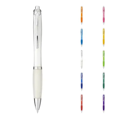 Penna a sfera con fusto e impugnatura colorati Nash - Immagine 1