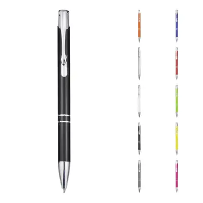 Moneta aluminium click ballpoint pen - Immagine 1