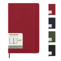 Agenda settimanale 12 mesi formato L con copertina rigida Moleskine