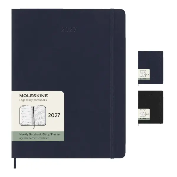 Agenda XL 12 mesi MOLESKINE personalizzabile con copertina morbida - Immagine 1