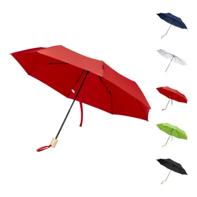 Birgit 21'' foldable windproof recycled PET umbrella - Immagine 1
