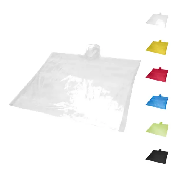 Poncho impermeabile monouso MAYAN con custodia, GRS 100% - Immagine 1