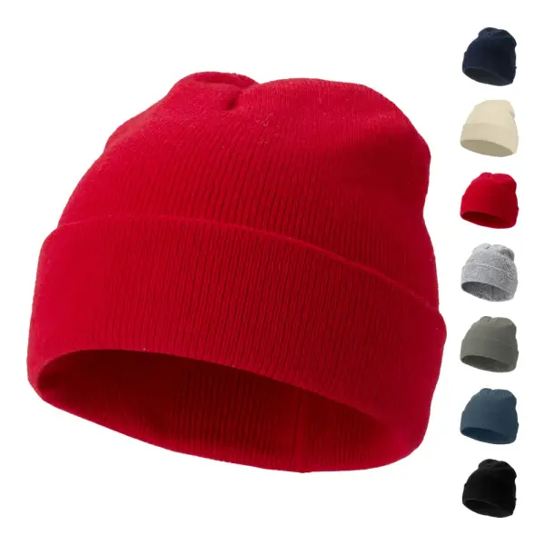 Cappello invernale IRWIN in acrilico con bordo doppio risvolto - Immagine 1