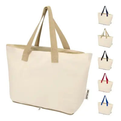 Tote bag pieghevole in cotone riciclato GRS 7L Sierra