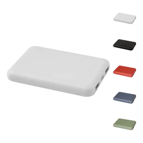 Power bank 5000 mAh Tipo C in plastica riciclata Asama - Immagine 1