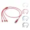 Versatile 5-1 recycled aluminium charging cable - Anteprima 1