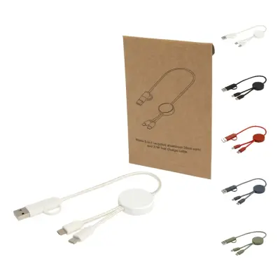 Cavo 5-in-1 in plastica riciclata da 30 cm Citala - Immagine 1